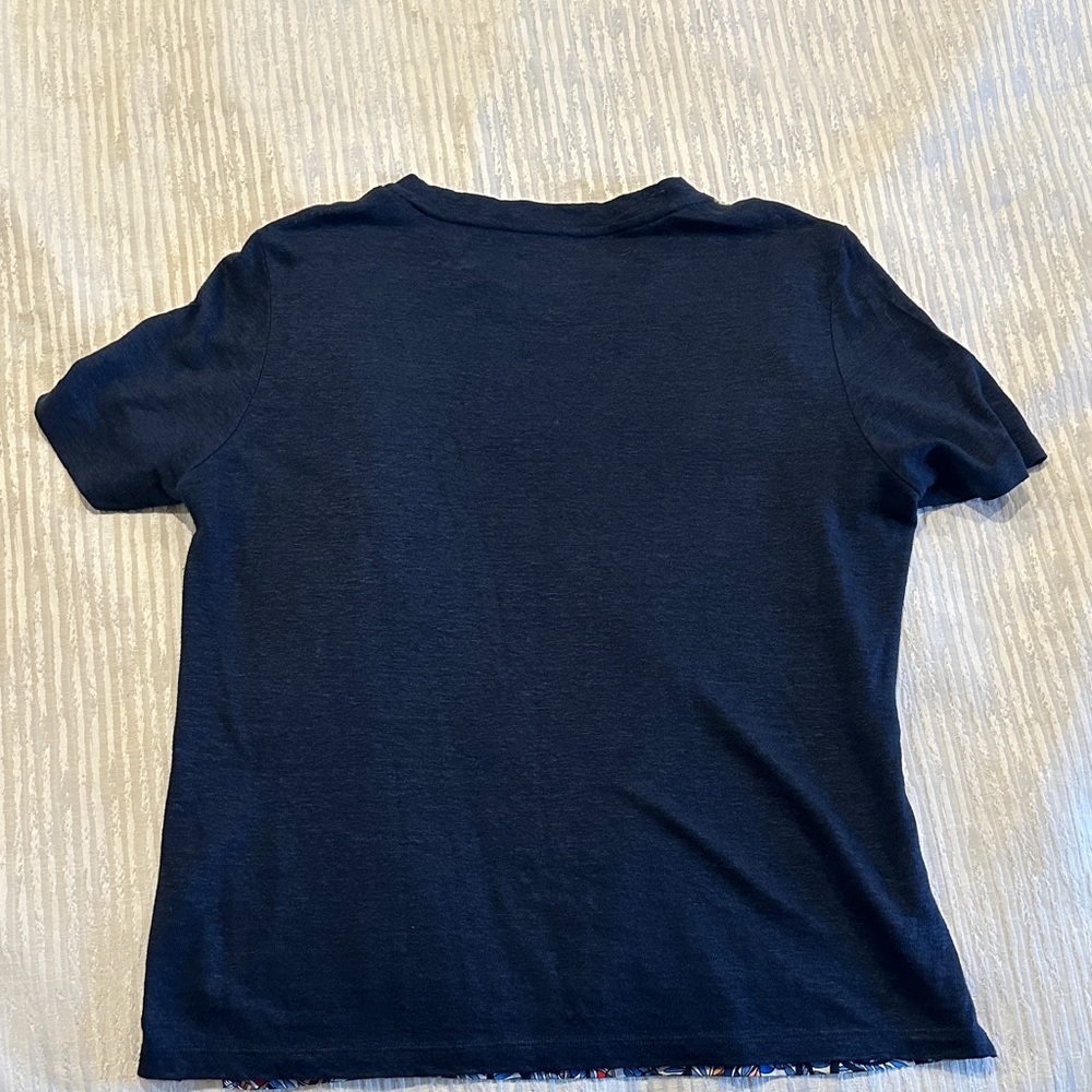Tory Burch Parrot Print Tee - Picture 3 of 4